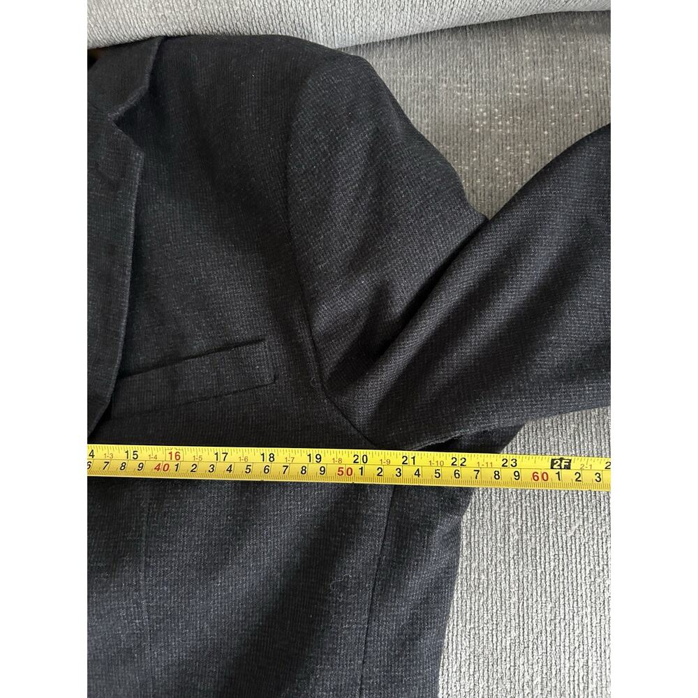 Banana Republic Blazer Mens 44 Gray Cotton 2 Button Slim Fit Sport Coat Jacket - Picture 9 of 13